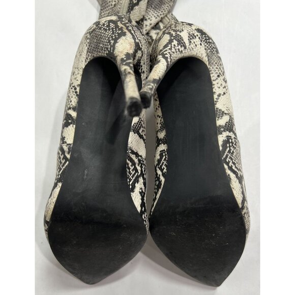 Steve Madden Domain Thigh High Boots in Snake-Print - Picture 8 of 9